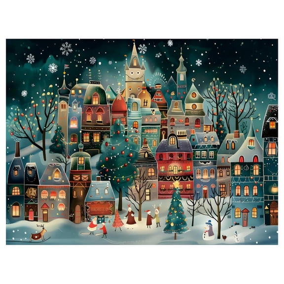 Christmas wooden Jigsaw Puzzles , magic puzzle, family games, toys, decorations, paintings, home decor, New Year gifts