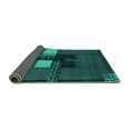 thumbnail image 2 of Ahgly Company Indoor Rectangle Abstract Turquoise Blue Modern Area Rugs, 6' x 9', 2 of 4