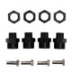 thumbnail image 1 of Controlador hexagonal para rueda de coche RC, adaptador hexagonal de 12 mm a 17 mm, carpeta de extensión de 30 mm N10178T (negro), 1 of 8