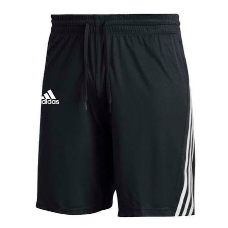 GM2365 Adidas Men's 3-Stripes Knits Shorts Black/White M