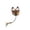 B, variant on Fun Cartoon Animal Feather Cat Toy for Kittens Adult Cats Interactive Teething Toy Dental Health Boredom Relief C