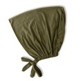 thumbnail image 1 of Pure silk cotton adjustable hair hiding hood cap elastic strap base small hat, 1 of 10