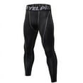 thumbnail image 4 of MesaSe Men‘s Athletic Compression Pants Baselayer Quick Dry Sports Running Gym Workout Tights Leggings Black Red S, 4 of 6