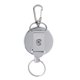 thumbnail image 1 of Llavero retráctil con orificio para insignia, compatible con aparejos de pesca pequeños. Plata, 1 of 5