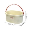 thumbnail image 3 of Iumwxz Bath Basket Handheld Large Capacity Bathroom Storage Basket Rectangular Durable Portable Toiletry Organizer Multipurpose Cleaning 1 Pack Red, 3 of 6