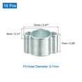 thumbnail image 2 of 10Pack Double Ear Hose Clamps, Adjustable 5-7mm Iron Zinc Plated, 2 of 4