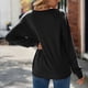 thumbnail image 3 of Women Fashion TopsDrop Shoulder Blouse Skin Friendly For Travel For Lady For Office ANGGREK Otros, 3 of 7