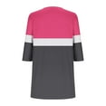 thumbnail image 5 of Hrsba Women's Round-Neck Sweater,Sweaters for Women Color Block Long Sleeve Crew Neck Knit Pullover Fall Winter Tops, 5 of 5