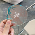 thumbnail image 2 of Cup Coaster Round Plastic - Thick Cup Mat Kitchen Drink Coaster Tea Cup Pad, 2 of 9