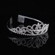 thumbnail image 3 of EeaseMX 4 diademas de diamantes de imitación con forma de corona para el cabello con peine de doble punta, tiara de boda, joyería para el cabello para novia, decoración para mujer., 3 of 8