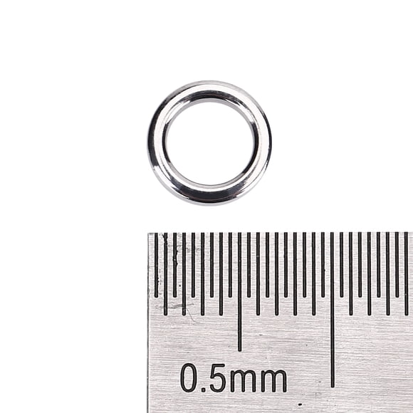 Connecteur Split de Pêche en Acier Inoxydable Antirouille pour Gros Poissons dans l'Eau Salée 50PCS Connecteur Durable Précis