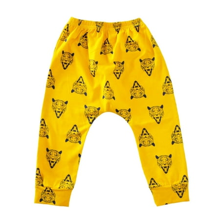 

Kids Unisex Toddlers And Babies Pants Cartoon Graphic Printed Mid Waisted Small Belt Casual Harem Soft Performance Casual Sweatpants