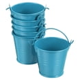 thumbnail image 1 of Cubo de Metal Pequeño 2"x2" Cubos Coloridos Lindos Dulces Pequeños Cubos Decorativos con Mangos Azules 6 Paquete, 1 of 1