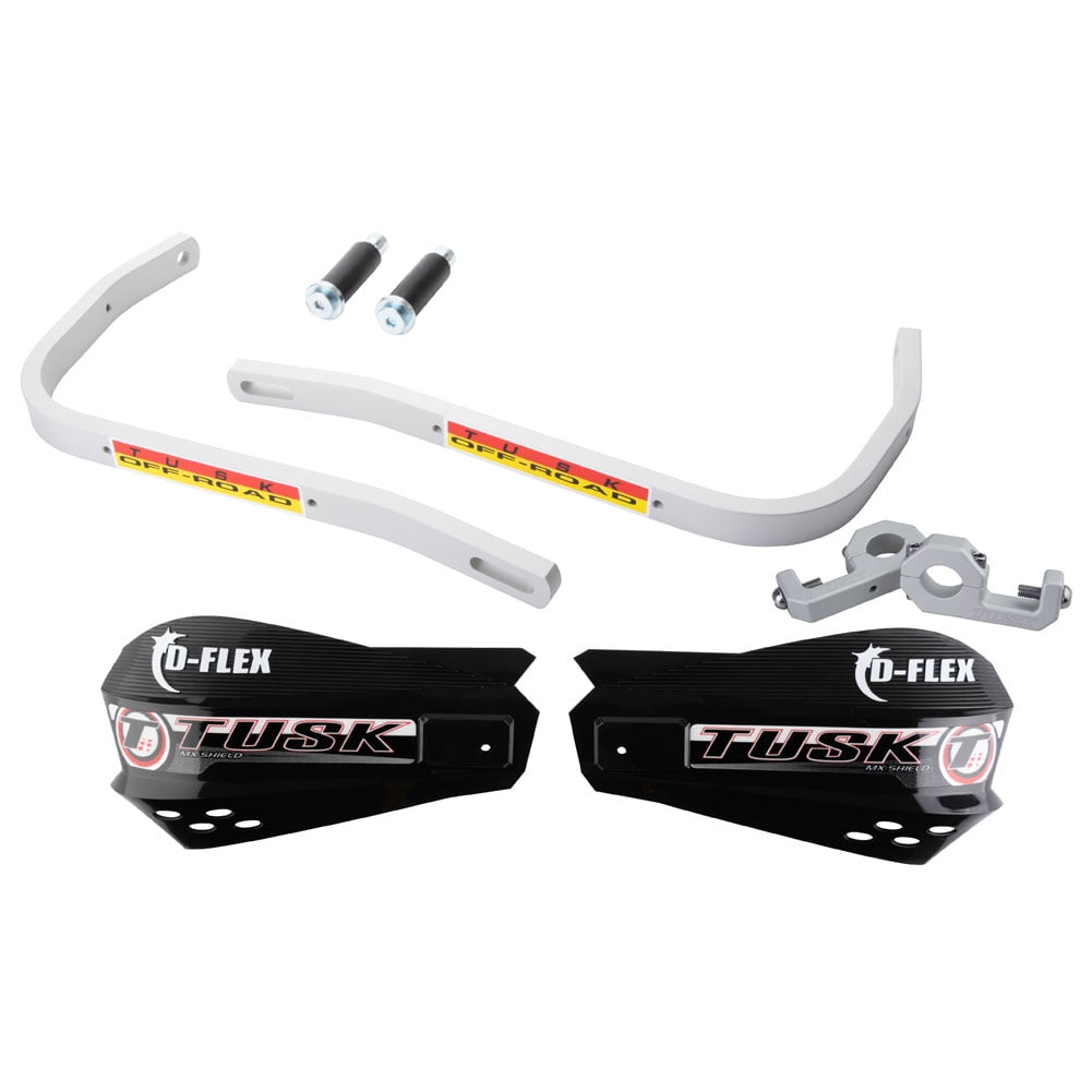 Tusk MX D-Flex Handguards Blue - Motorcycle Hand Guards For 7/8" & 1 1/8" Bars, Durable Protection