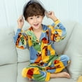 thumbnail image 1 of Conjunto de Pijamas de terciopelo Coral para niños y niñas, ropa de dormir de manga larga de franela cálida para invierno, navidad, Año Nuevo, 1 of 2