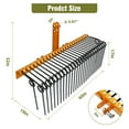thumbnail image 2 of Fulvari 60-Inch Heavy Duty Pine Straw Rake with 26 Spring Steel Tines, 3-Point Hitch Tractor Attachment for Category 0 & 1, Landscape Rake for Leaves, Pine Needles, Grass & Debris, All-Steel Build, 2 of 6