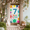 thumbnail image 6 of Colorful Balloon Themed 7th Birthday Backdrop Banner Party Decoration Background Photography Props for Birthday Party Celebrations Decor Happy Birthday Event Supplies, 6 of 8
