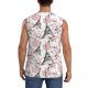 thumbnail image 4 of Balery Paris Camisetas sin mangas para hombre, absorbe la humedad y protege contra el mal olor.-Small, 4 of 7