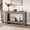 1.2m, Gray Oak, variant on Farmhouse 2-Tier Entryway Console Table – Long Accent Table for Sofa or Hallway with Open Storage, Natural Wood Table for Entrance, Living Room, or Hallway, Antique White, 63"