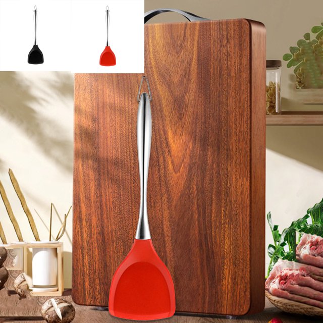 Ganfancp Cuchara de Arroz de Acero Inoxidable Más Cuchara de Arroz para El Hogar Cuchara Grande de Arroz Cuchara de Arroz Non Stick Cuchara para Mezclar Arroz Rebajas Flash Deals 1X Espátula de Acero