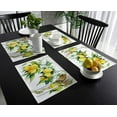 thumbnail image 3 of Placemats Set of 4 Washable,Farmhouse Placemat for Dining Table Decorations, Heat-Proof Table Mats for Kitchen Dinner Banquet Fresh Lemon Spring Summer Watercolor, 3 of 6