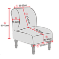 thumbnail image 3 of Housse de chaise sans accoudoirs extensible, Beige, 3 of 5