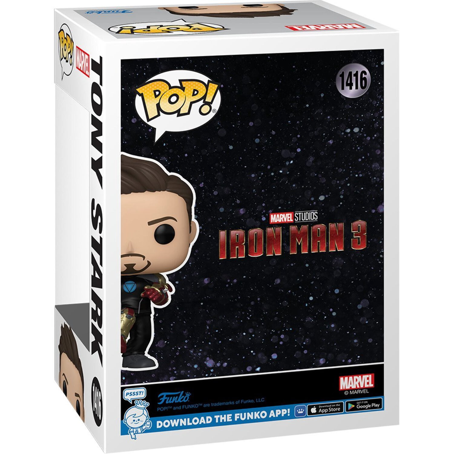 Iron Man 3 Tony Stark Suit-Up GITD Pop! Vinyl - EE Excl.