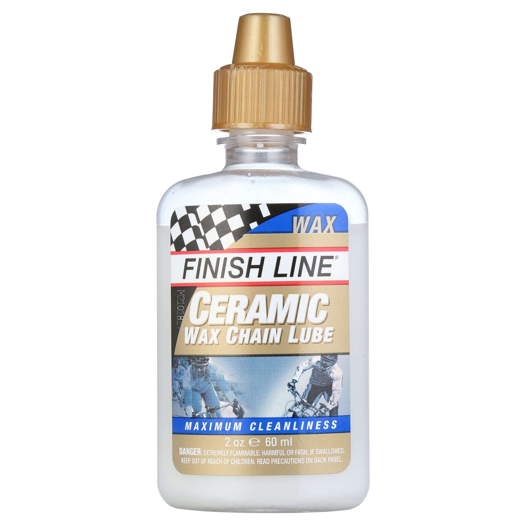 Finish Line Ceramic Wax Bicycle Lube, 2oz Drip