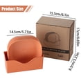 thumbnail image 3 of Dinnerware Set 5 Piece Plastic Plate Set Household Bone Saucer Spitting Dining Table Plate with Storage Rack, 3 of 8