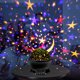 thumbnail image 3 of Lámpara de proyección de cielo estrellado con luces nocturnas giratorias LED para dormitorio (negro), 3 of 9