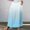 Light Blue, variant on BRGZLK Women's Boho Skirts Summer Ombre Color Casual Trendy Flowy Swing Elastic High Waist Lightweight Breathable Comfy Pleated A-Line Midi Skirt with Pocket Purple XL