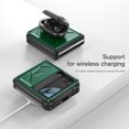 thumbnail image 5 of Nalacover for Samsung Galaxy Z Flip 4 Wireless Charging Case,Full-Body Protection Military Grade Heavy Duty Rugged Hard PC Armored Dual Layer Built-in Screen Protector Shockproof Cover.Armygreen, 5 of 9