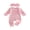 Pink-Dad, variant on BemeyourBBs Newborn Baby Girls Mother's Day Father's Day Outfit Infant Baby Girls Spring Fall Winter Clothes Waffled Romper I Love Mom Dad Letter Bow Sleeves Jumpsuits and Cute Headband Set