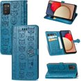 thumbnail image 7 of Samsung Galaxy A03S Cartoon Girl Wallet Case,Cat Dog Style Flip Phone Cover with ID Card Holder & Kickstand PU Leather Magnetic Clasp Cases for Samsung Galaxy A03S MG Blue, 7 of 7