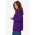 thumbnail image 3 of Woman Within Plus Size Perfect Long-Sleeve Cardigan Sweater, 3 of 6
