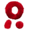 thumbnail image 1 of Dsscvnef Soft Warm Fuzzy Steering Wheel Cover Long Plush Handbrake Car Accessory, 1 of 6