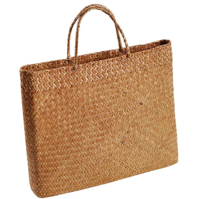 Cesta tejida a mano Strade Fareast Limited para Picnic y almacenamiento gran capacidad 46 cm x 55 cm