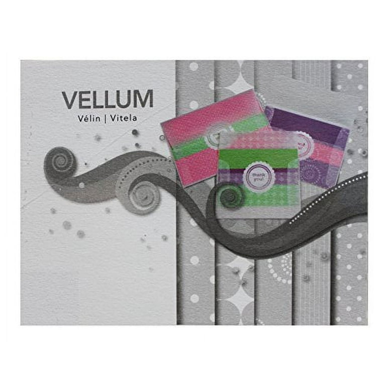Creative Collection Translucent Vellum Paper, 8.5 x 11, Assorted Colors 