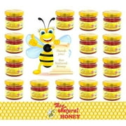 Case of 15 1.1oz Jars of ORGANIC Wildflower Honey ~ 1 oz Kosher jars great for Hotels, Restaurants, Corporate Events, Weddings, and more