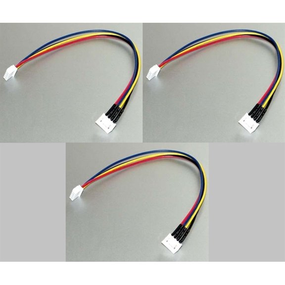 HobbyFlip JST-XH 3S Li-Po 11.1v Battery Balance Wire Extension 20cm Cable Compatible with RC Aircraft 3 Pack