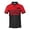 Red, variant on Krdevn Men's Casual Ribbed Lapel Button Business Color Block T Shirt for Men,L