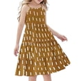 thumbnail image 3 of Piuwrlz Summer Dresses for Girls Casual Play Dresses Pleated Skirts Yellow Size 4 Years, 3 of 8