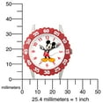 thumbnail image 3 of Disney Mickey Mouse Kids' Bezel Stainless Steel Time Teacher Analog Nylon Strap Watch, 3 of 6