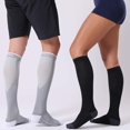 thumbnail image 3 of Calcetines de compresión FITRELL 20-30 mmHg hasta la rodilla, negros, S/M, 3 of 7