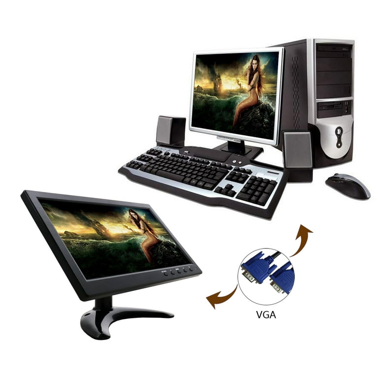 WHOLEV HDMI Monitor Mini Monitor CCTV Monitor 10.1