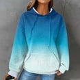thumbnail image 2 of Xudanell Cute Hoodies for Teen Girls Winter Vintage Colourful Sweatshirt with Hood Tops Oversized Sweatshirt Dark Blue M, 2 of 7