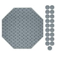 thumbnail image 1 of Furnish My Place Abstract Indoor/Outdoor Commercial Grey Color Rug, Pet-Friendly, Baby Nursery Mat, Home Décor Rug for Living Room, Playroom, Made in USA, 2' Octagon - Set of 20, 1 of 5