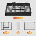 thumbnail image 4 of 26.7"*39.3"*8pcs round ball square pet fence,Folding Indoor Outdoor Dog Exercise Fence, Portable Pet Playpen with Door for Large Medium Small Dogs and Pet, 4 of 11