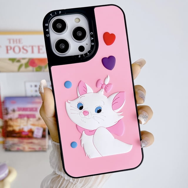 Caja del teléfono de dibujos animados 3D Hello Kitty para Iphone 15 15 pro max 14 14 promax