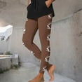 thumbnail image 6 of Qulqfy Workout Leggings for Women Yoga High Waisted Bronze Football Plus Size Compression Tummy Control Leggings Winter Pants for Women L, 6 of 9